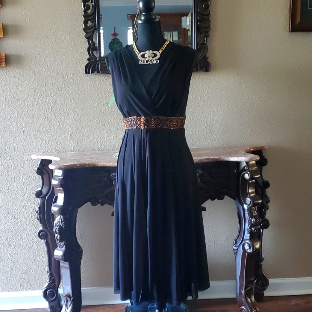 JESSICA HOWARD BLACK DRESS MINI GOWN SIZE 12